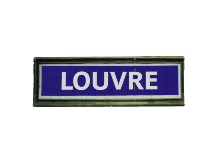 Mini plaque métro Louvre
