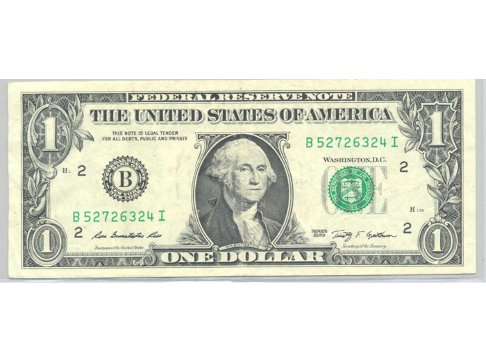 AMERIQUE U.S.A.  (New York) 1 DOLLAR 2009 SERIE B TTB