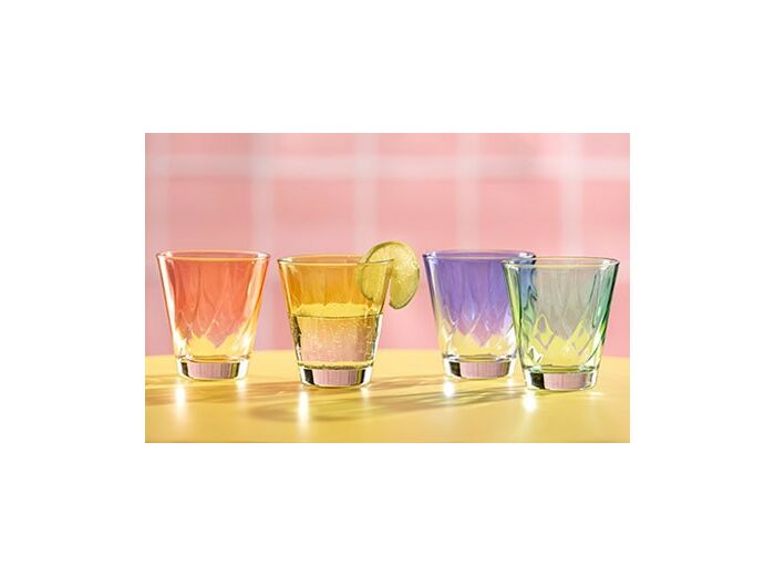 VERRES BAS TWIST COULEURS