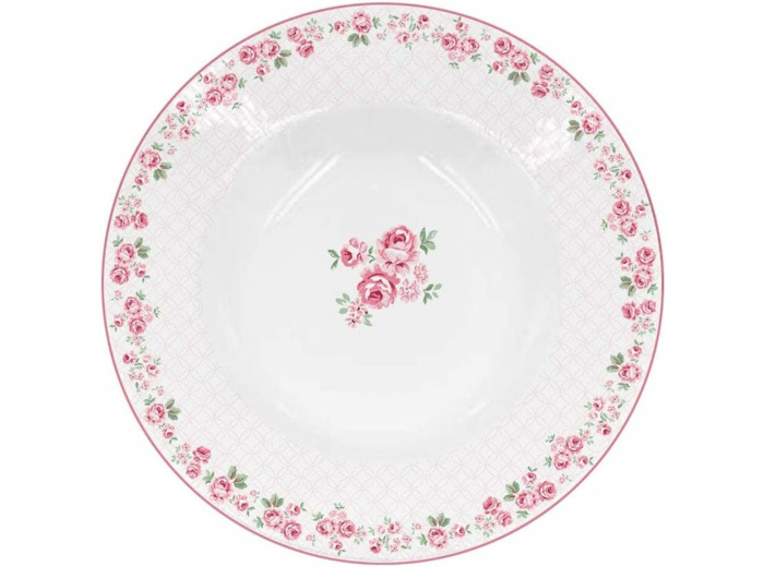 Isabelle Rose Assiette à soupe en porcelaine Lucy 22 cm