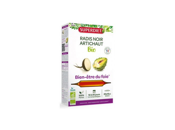 Radis noir Artichaut Bio 20 ampoules de 15ml