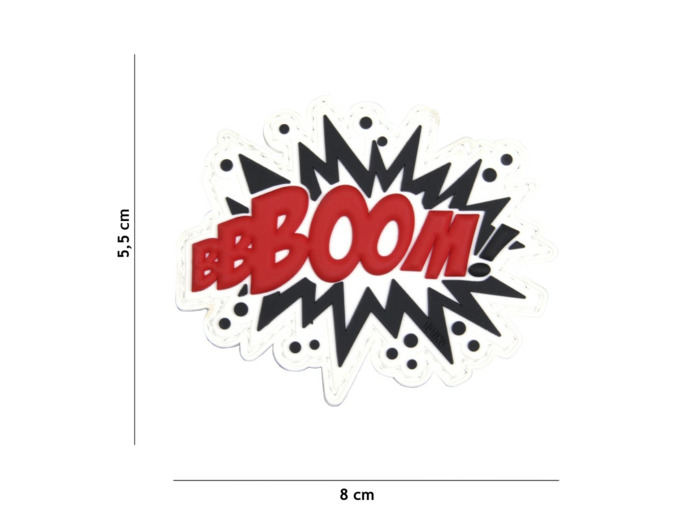 Patch 3D "Boom !" (rouge)