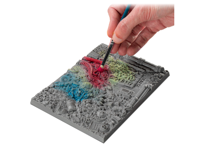 Palette de brossage à sec