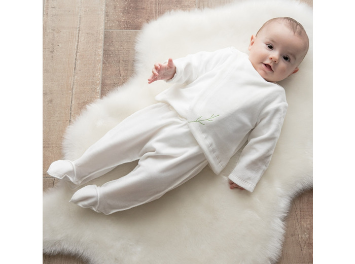 Ensemble brassière et son pantalon velours bio 9 mois