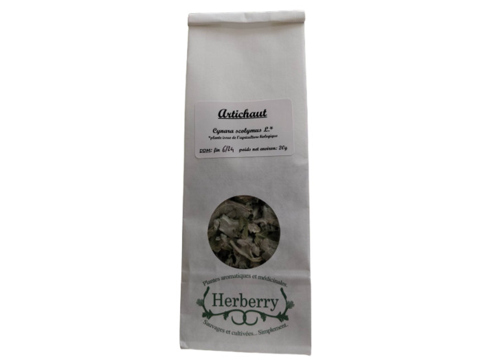 Feuilles d'artichaut bio pour tisanes-20g-Herberry