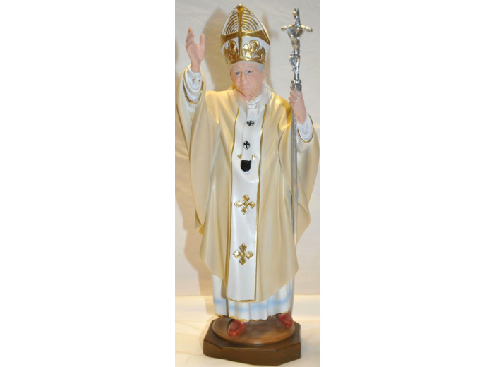 St Jean-Paul II 20cm- résine polychrome