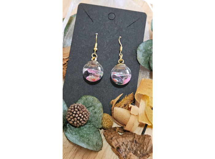 Boucles d'oreilles "Bulles de fantaisie"