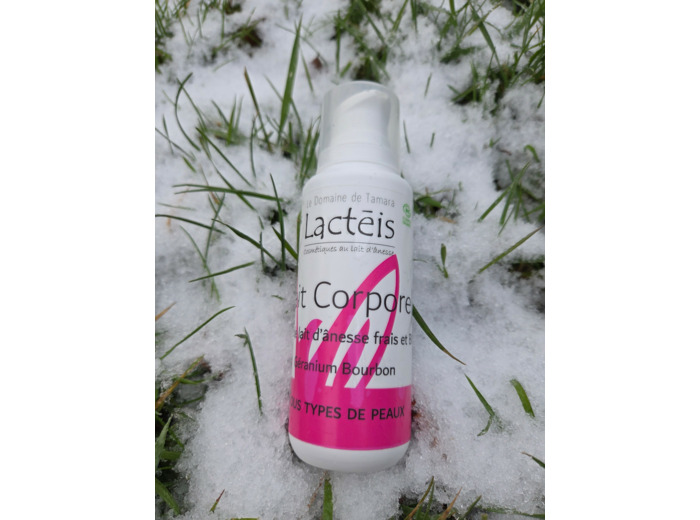 Lait Corporel au lait d'ânesse géranium Bourbon