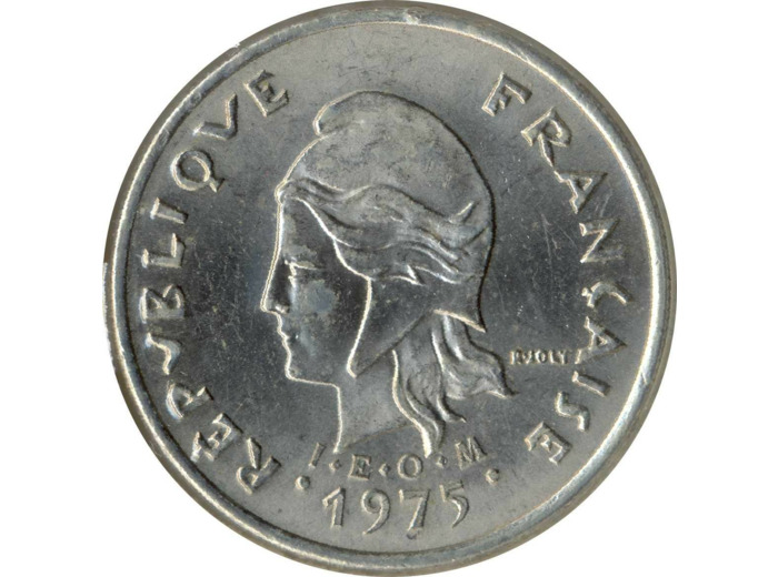 POLYNESIE FRANCAISE 10 FRANCS 1975 SUP