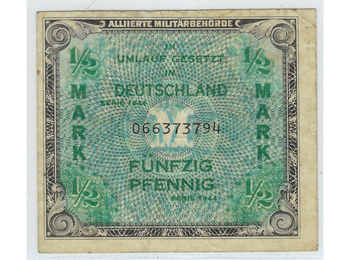 ALLEMAGNE ( WWII )1/2 MARK 1944 TB+