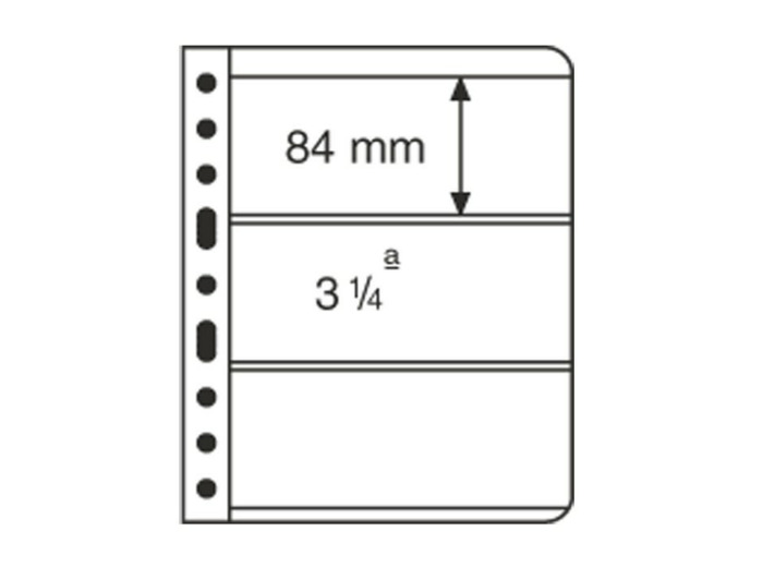 FEUILLES VARIO TRANSPARENTES 3 BANDES 319560