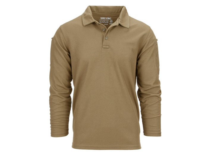 Polo tactique 101 Inc. séchage rapide manches longues (coyote)