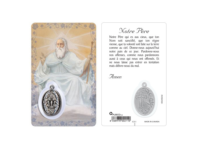 Carte-prière avec insertion DIEU LE PERE