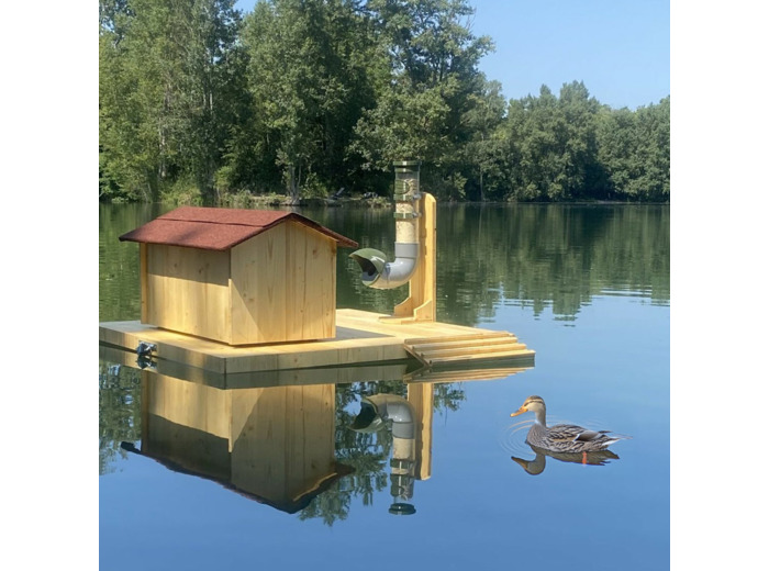 Mangeoire pour canards spécial îlot flottant