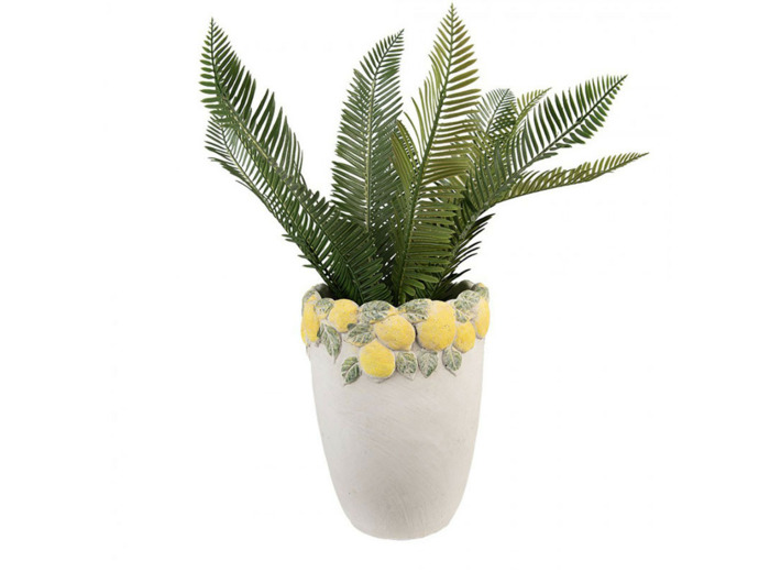 Vase céramique aux citrons 17x23cm