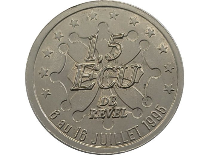 ECU TEMPORAIRE 1.5 ECU DE REVEL 1995 UNC