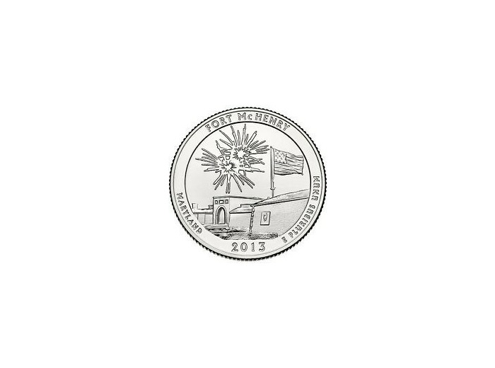 AMERIQUE (U.S.A) 1/4 DOLLAR 2013 P FORT MC HENRY SUP-