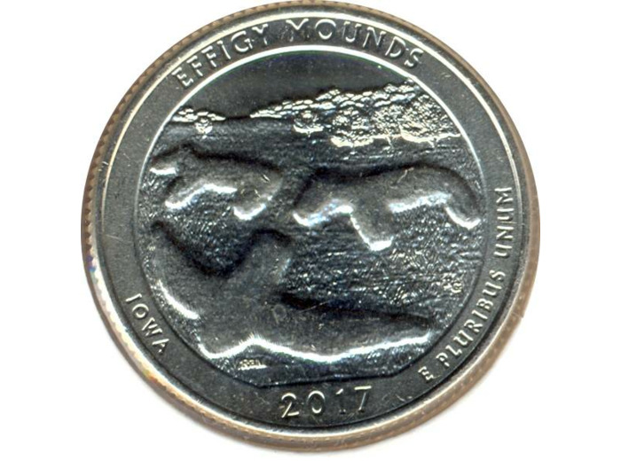 AMERIQUE (U.S.A) 1/4 DOLLAR 2017 D EFFIGY MOUNDS SUP