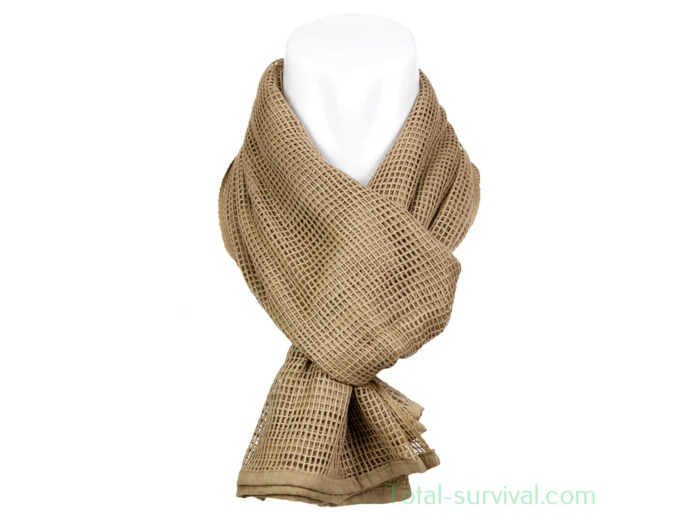Écharpe filet et shémagh militaire sable - camouflage tactique