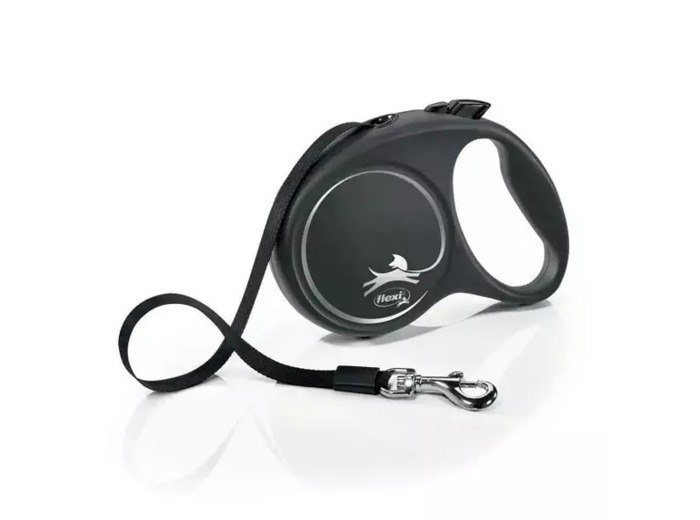 Laisse Enrouleur Flexi BLACK DESIGN Tape pour chiens
