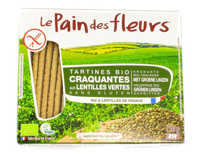 Tartines Craquantes Lentilles Vertes Bio 150g