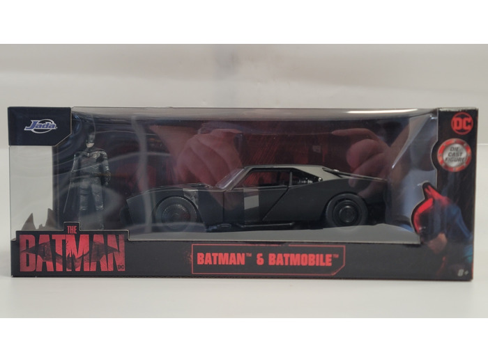 BATMOBILE ET FIGURINE BATMAN THE BATMAN JADA (1/24) BOITE D'ORIGINE NEUF
