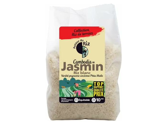 Riz long blanc parfume jasmin 2kg Autour du Riz