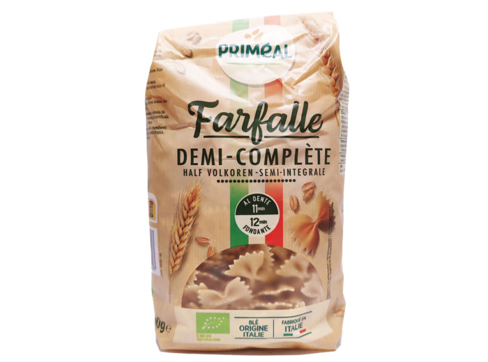 Farfalle Demi-Complètes Bio 500g