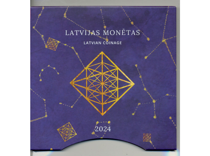 LETTONIE 2024 SERIE 9 MONNAIES BU