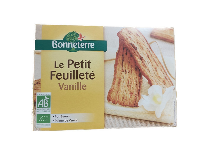 Biscuits Petits Feuilletés Vanille 120g Bio