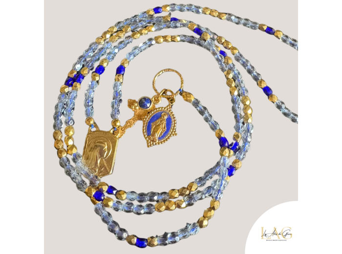 COLLIER CHAPELET AZURIA