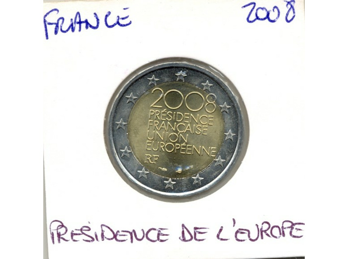 France 2008 2 EURO COMMEMORATIVE PRESIDENCE DE L'EUROPE SUP