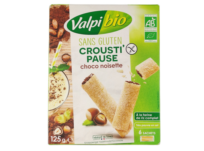 Crousti' Pause Choco Noisette Sans Gluten Bio 125g