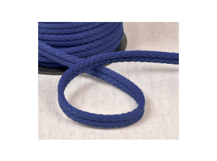 Double passepoil chevron 550 marine C23 10mm 100% coton le mètre