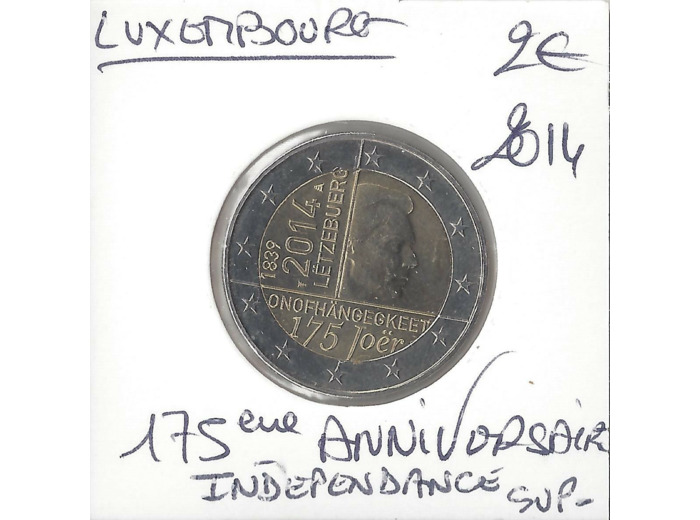 Luxembourg 2014 2 EURO commemorative 175 eme Anniversaire