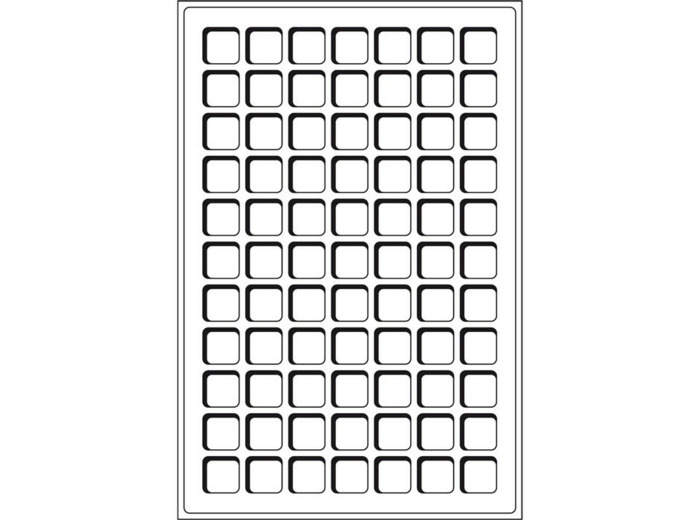 PLATEAUX L 77 CASES ROUGE 346589