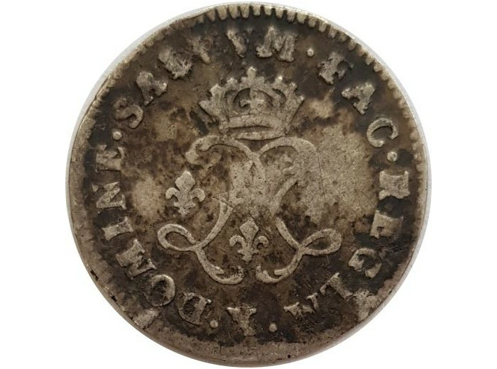 LOUIS XIV (1643-1715) 4 SOLS AUX 2 L 1692 X (Amiens) TB