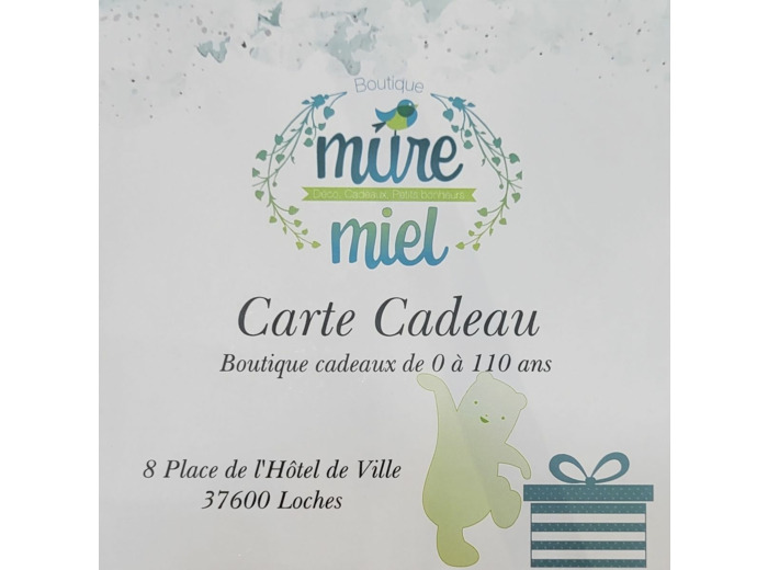 Carte cadeau 50€