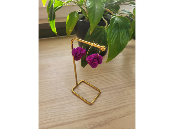 Boucles d'oreilles en papier