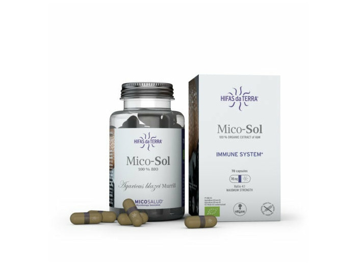 Mico-Sol Agaricus Blazei Bio-70 gélules-Hifas da Terra