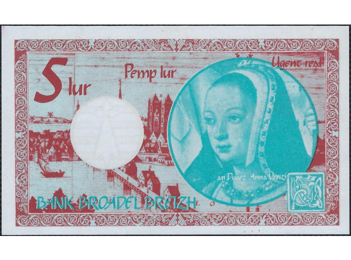 BANK BROADEL BREIZH 5 LUR ANNE DE BRTAGNE 22-5-1992 NEUF