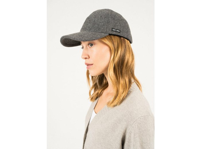 Casquette classique en drap de laine