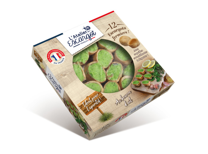 12 Croquilles d'escargots Fermiers Français au Beurre d'ail.