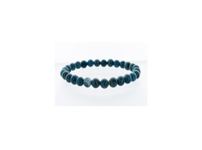 Bracelet en apatite bleue 8 mm