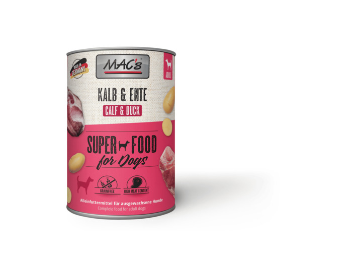 MAC'S Veau & Canard pour chien - 2 formats