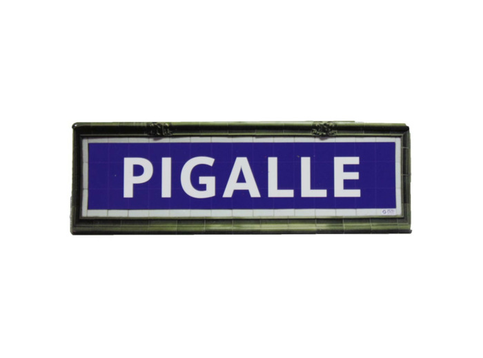 Mini plaque métro Pigalle