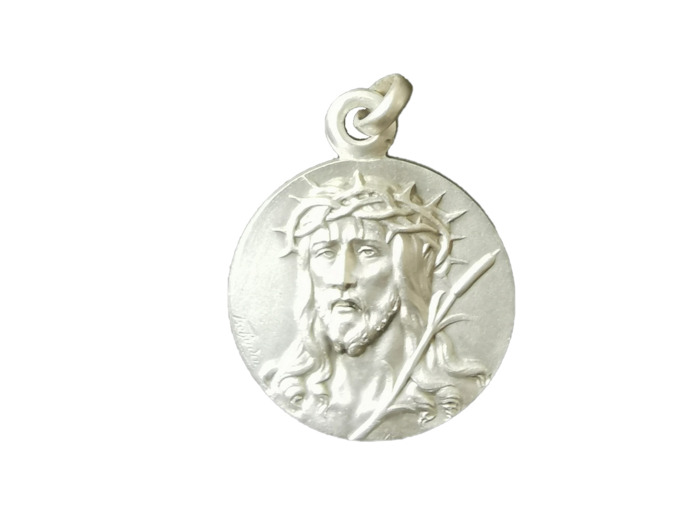 Médaille 16mm en Argent 925  - ECCE HOMO