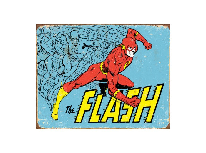 Plaque métal Super Hero - The Flash - 40 x 30.