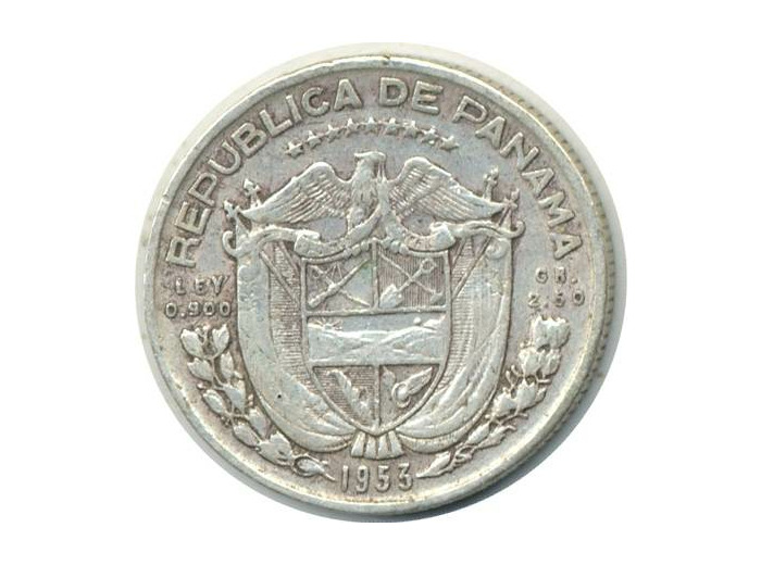 PANAMA 1 DECIMO DE BALBOA 1953 TTB (W18)