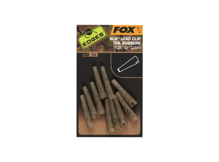 camo slik lead clip rubbersz 10